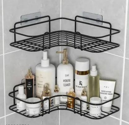 2-Tier Corner Shower Caddy – No-Drill Bathroom Organizer
Alternative Short Title
2-Tier No-Drill Corner Shower Shelf