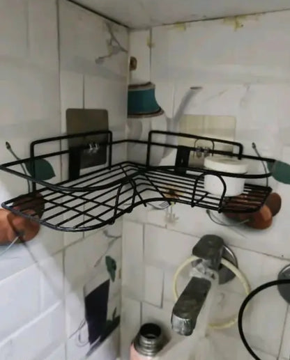 2-Tier Corner Shower Caddy – No-Drill Bathroom Organizer
Alternative Short Title
2-Tier No-Drill Corner Shower Shelf